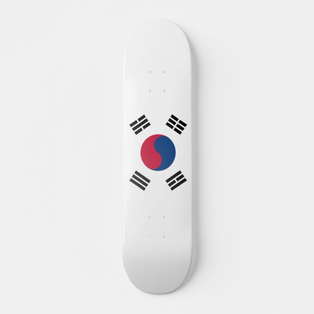 South Korean flag Skateboard (Front)