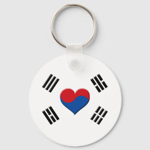 South Korean Heart Key Ring