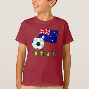 South Korean Soccer Ball and Flag T-Shirt