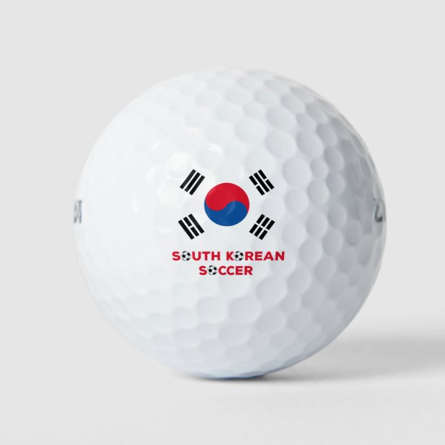 South Korean Soccer Golf Balls (Front)