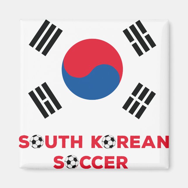 South Korean Soccer Magnet (Front)