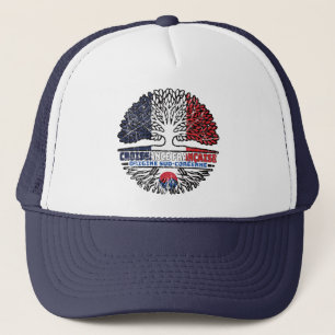 South Korean South Korea French France Tree Roots Trucker Hat