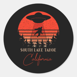 South Lake Tahoe California Souvenir Hiking  Classic Round Sticker