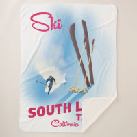 South Lake Tahoe Ski poster
