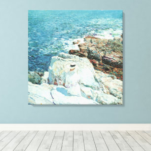 South Ledges, Appledore by Frederick Childe Hassam Canvas Print