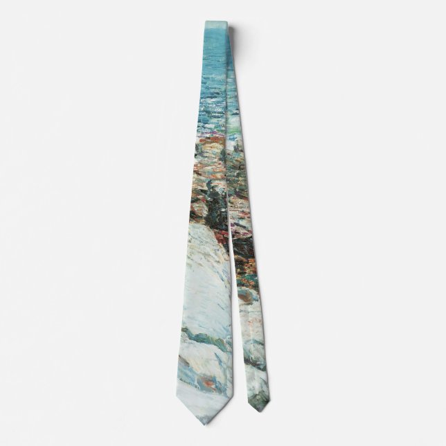 South Ledges, Appledore by Frederick Childe Hassam Tie (Front)