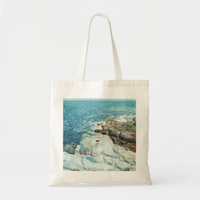 South Ledges, Appledore by Frederick Childe Hassam Tote Bag (Front)
