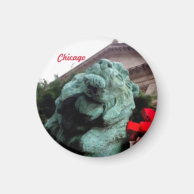 South Lion at the Art Institute of Chicago Magnet (Front)