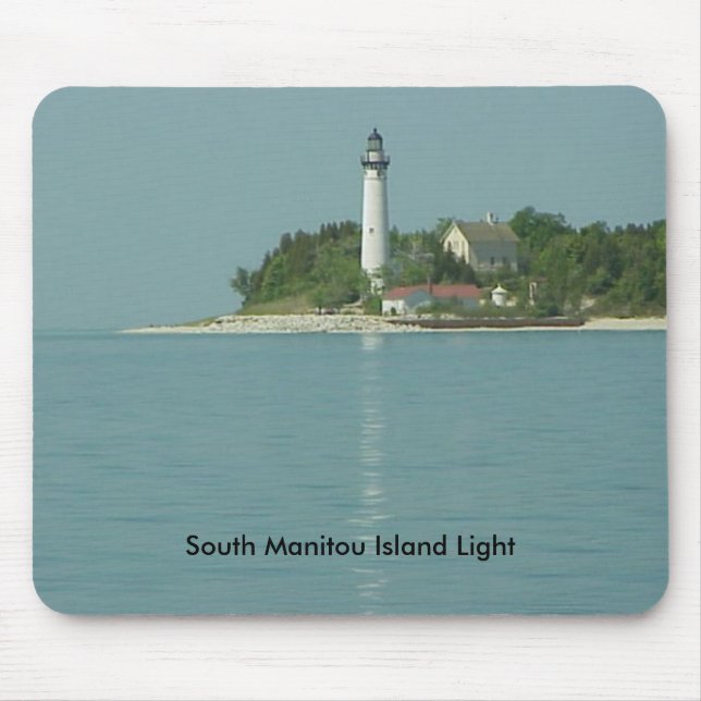 South Manitou Island Light Mouse Pad (Front)