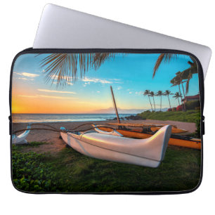 South Maui Beach at Sunset   Maui, Hawaii Laptop Sleeve