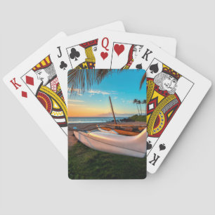 South Maui Beach at Sunset   Maui, Hawaii Playing Cards