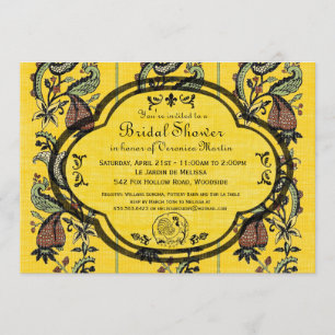 South of France Provencal Bridal Shower Invite