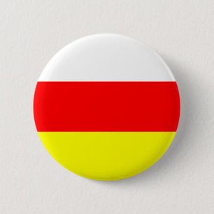 south ossetia flag 6 cm round badge