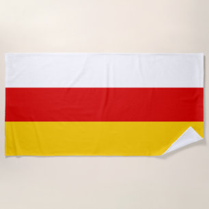 South Ossetia Flag Beach Towel
