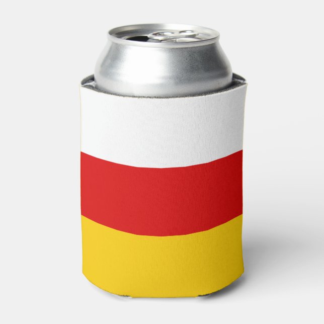 South Ossetia Flag Can Cooler (Can Front)