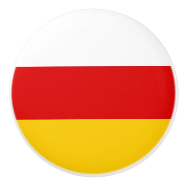 South Ossetia Flag Ceramic Knob (Front)