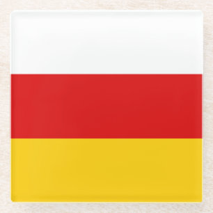South Ossetia Flag Glass Coaster