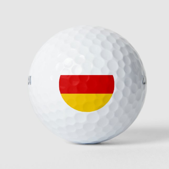 South Ossetia Flag Golf Balls (Front)