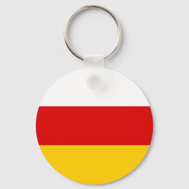 South Ossetia Flag Key Ring (Front)