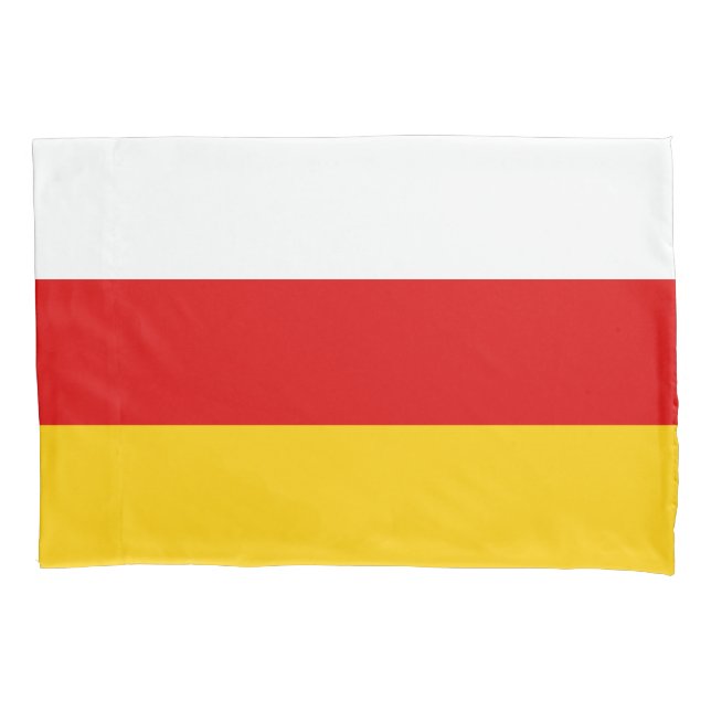 South Ossetia Flag Pillowcase (Front)