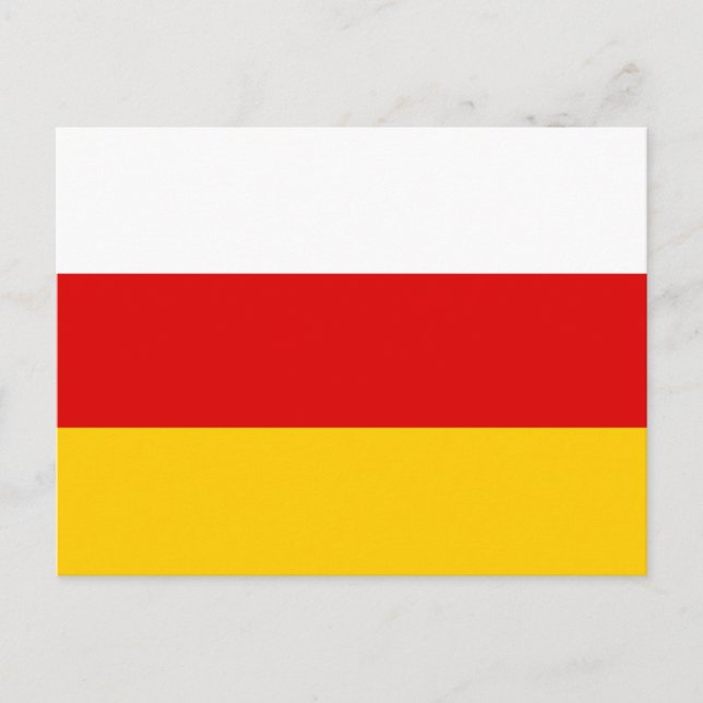 South Ossetia Flag Postcard (Front)