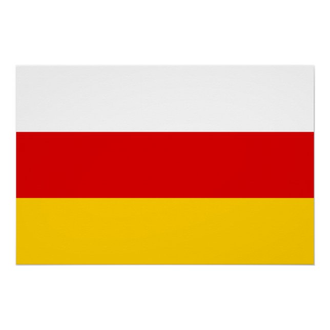 South Ossetia Flag Poster (Front)