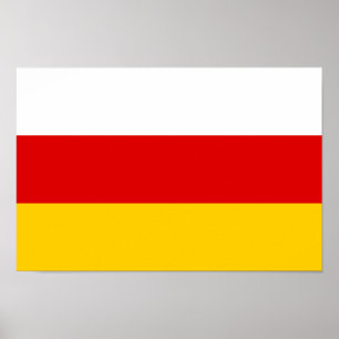 South Ossetia Flag Poster