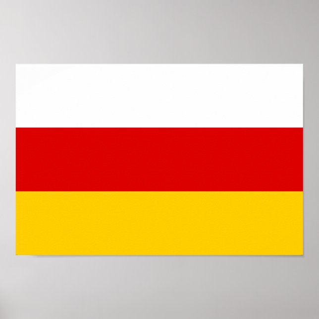 South Ossetia Flag Poster (Front)