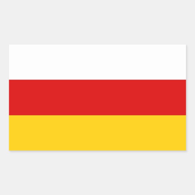 South Ossetia Flag Rectangular Sticker (Front)