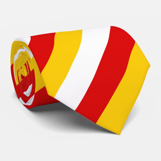 South Ossetia Flag Tie (Rolled)