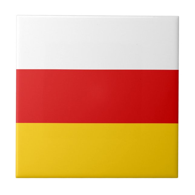 South Ossetia Flag Tile (Front)
