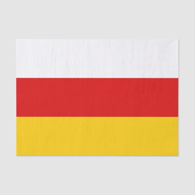 South Ossetia Flag Tissue Paper (Front)