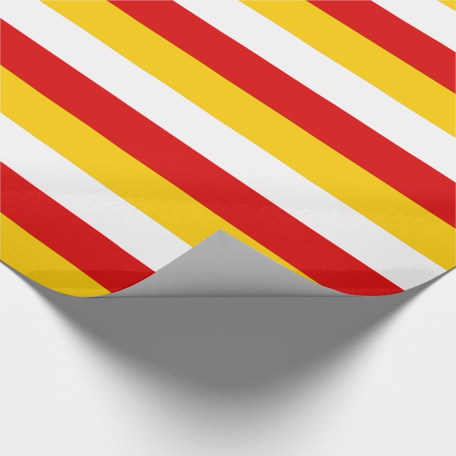 South Ossetia Flag Wrapping Paper (Corner)