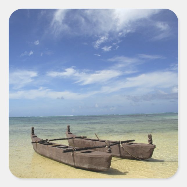 South Pacific, French Polynesia, Moorea. Square Sticker (Front)