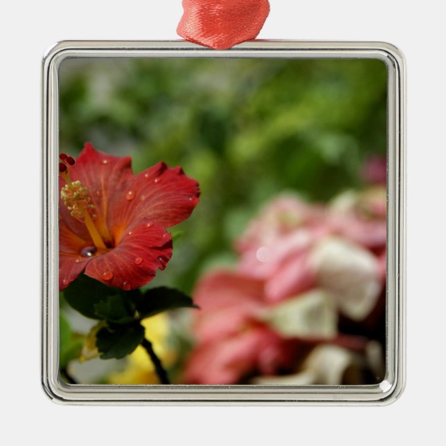 South Pacific, French Polynesia, Society 2 Metal Tree Decoration (Front)