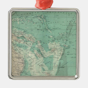 South Pacific Ocean Metal Tree Decoration