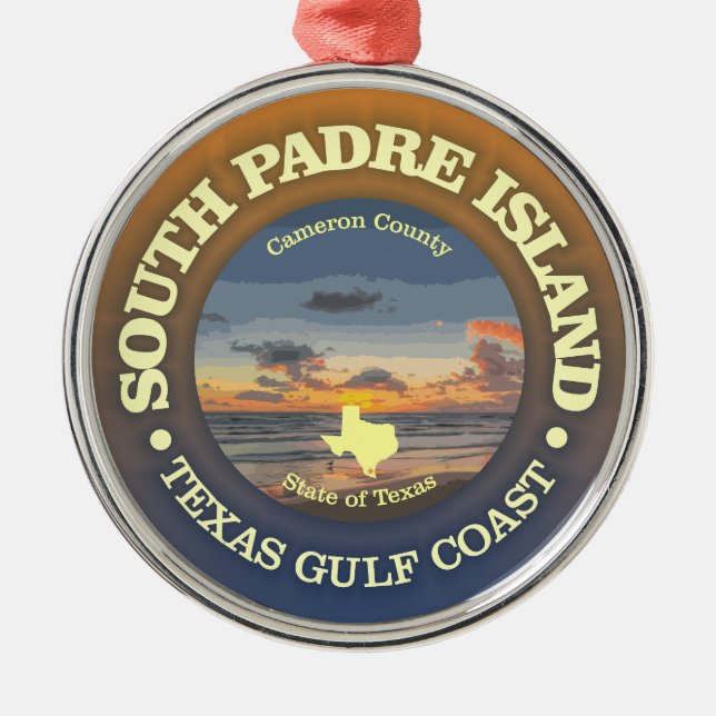 South Padre Island (C) Metal Tree Decoration (Front)