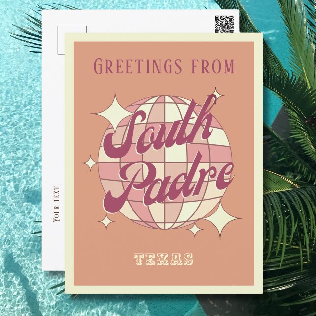 South Padre island texas Retro Vintage Postcard (Creator Uploaded)