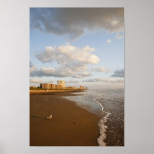 South Padre Island, Texas, USA resort hotels, Poster