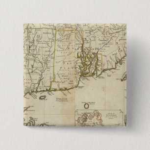 South part of The Provinces of Massachusetts Bay 15 Cm Square Badge
