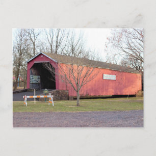 South Perkasie Covered Bridge Postcard