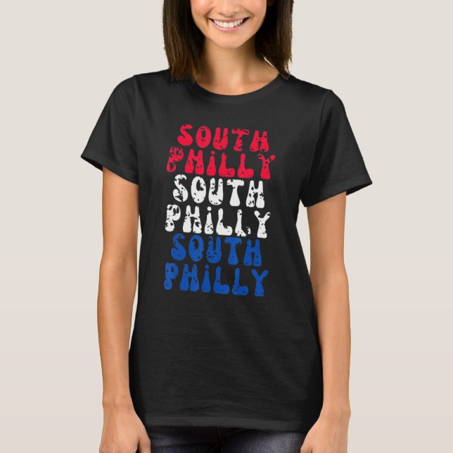 South Philly City of Brotherly Love Patriotic Phil T-Shirt (Front)