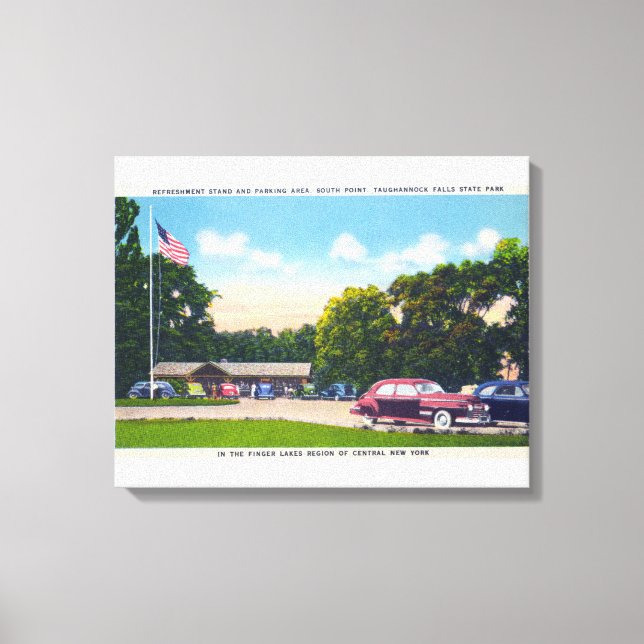 South Point Parking Area Scene Canvas Print (Front)