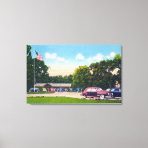 South Point Parking Area Scene Canvas Print