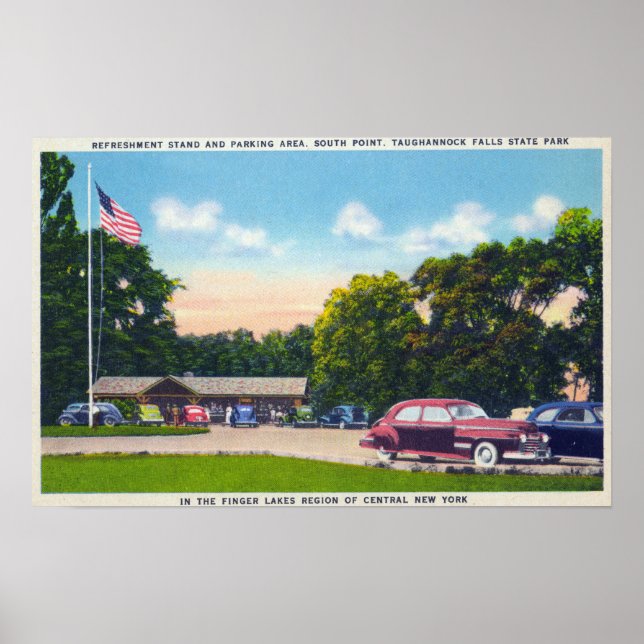 South Point Parking Area Scene Poster (Front)