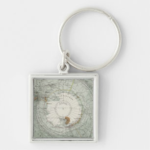 South Polar Region Map Key Ring