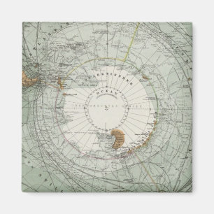 South Polar Region Map Magnet