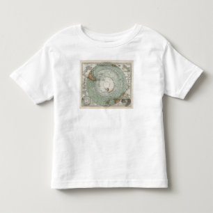 South Polar Region Map Toddler T-Shirt