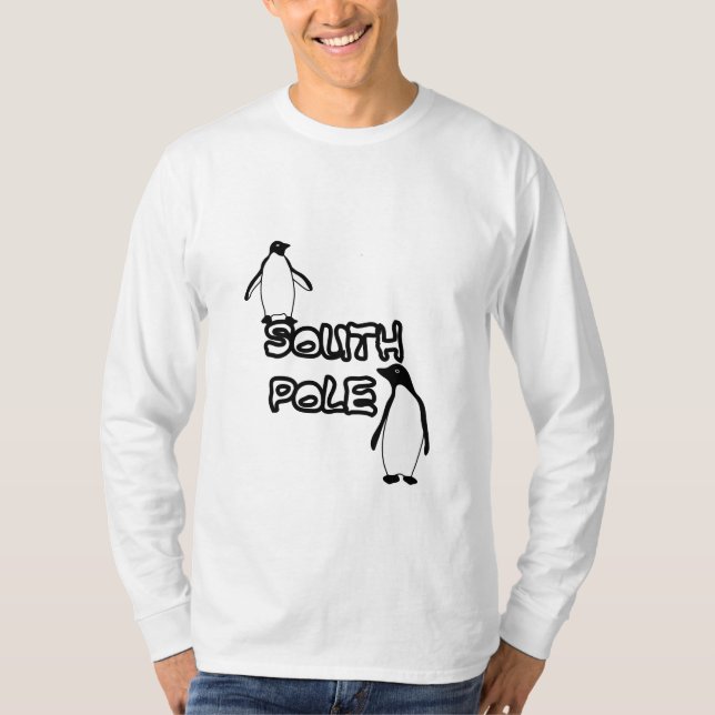 South Pole Penguins Long Sleeve Shirt (Front)