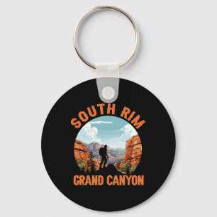 South Rim Grand Canyon Hiking Adventure Outdoor  Key Ring